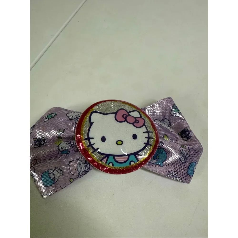 Hello Kitty Hair Bow Clip Purple